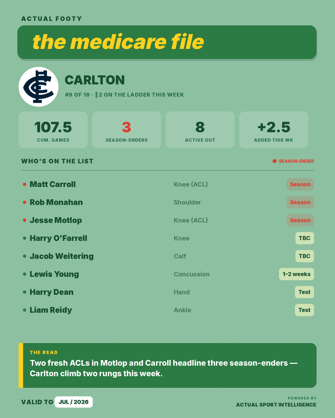 The Injury Ladder graphic