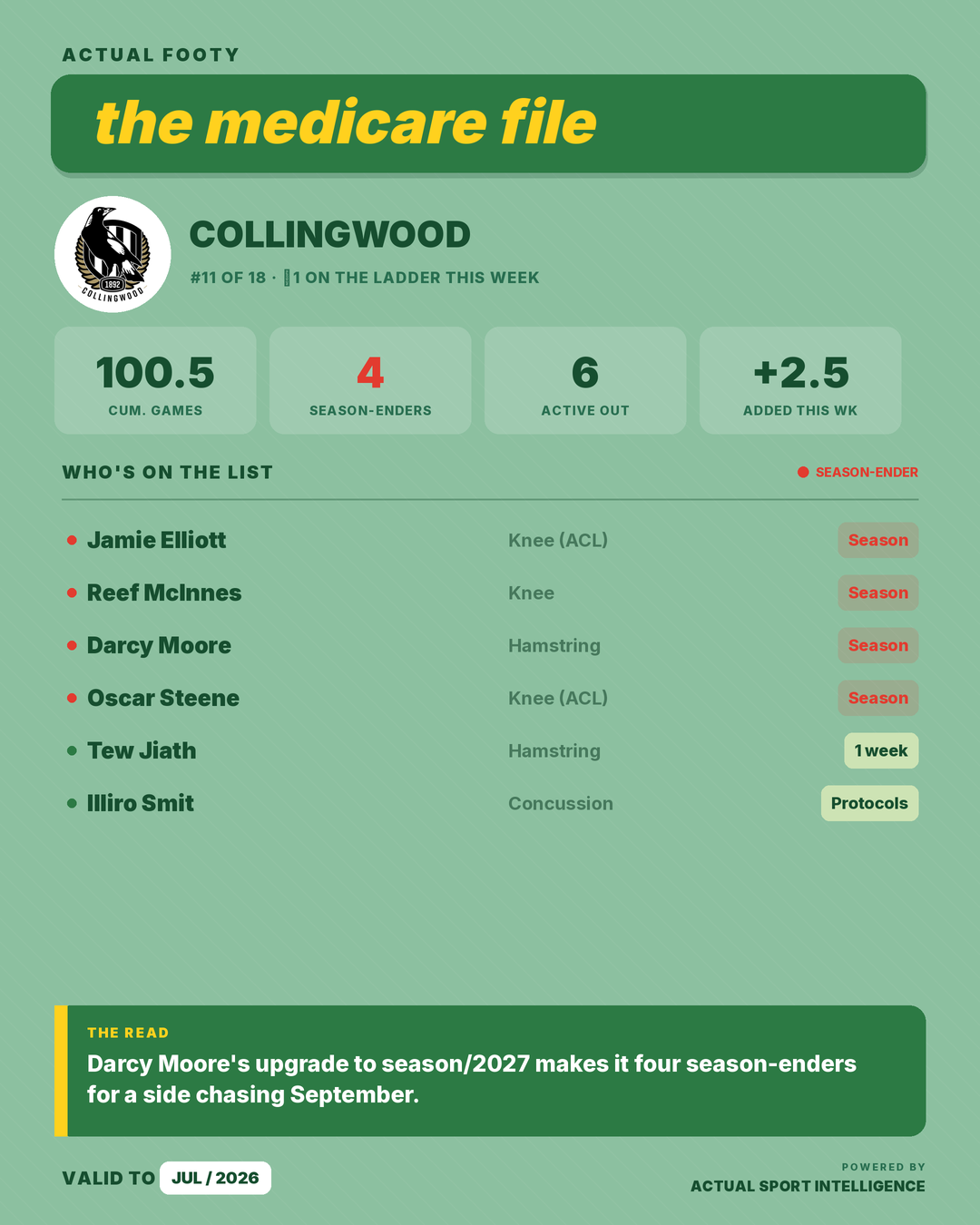 The Injury Ladder graphic